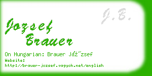 jozsef brauer business card